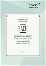 Complete Chorales for Four-Part Mixed Choir SATB Choral Score cover